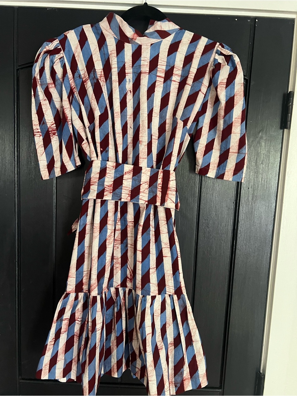 Osei Duro. -striped batik Party Dress